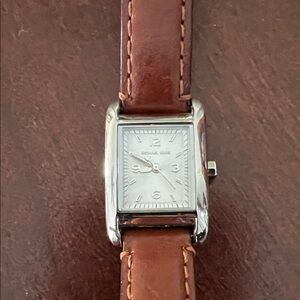 Michael Kors Silver and Brown Women's Watch
